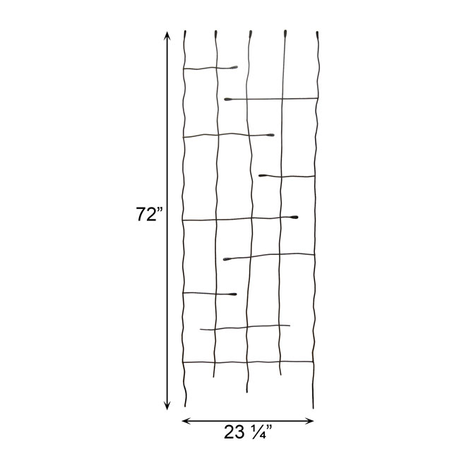 The 'Forged Grove' Twig & Leaf Garden Trellis Collection | Panacea Products 4-Piece Hand-Forged Black Steel Trellis Set