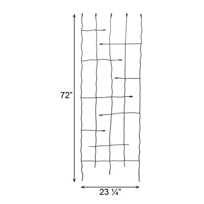 The 'Forged Grove' Twig & Leaf Garden Trellis Collection | Panacea Products 4-Piece Hand-Forged Black Steel Trellis Set