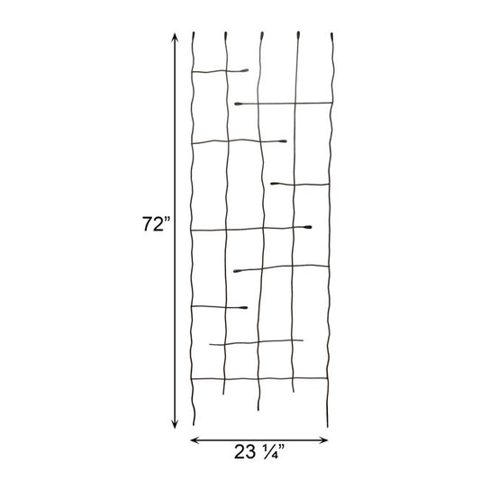 The 'Forged Grove' Twig & Leaf Garden Trellis Collection | Panacea Products 4-Piece Hand-Forged Black Steel Trellis Set