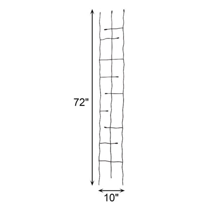 The 'Forged Grove' Twig & Leaf Garden Trellis Collection | Panacea Products 4-Piece Hand-Forged Black Steel Trellis Set
