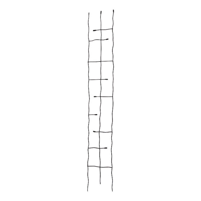 The 'Forged Grove' Twig & Leaf Garden Trellis Collection | Panacea Products 4-Piece Hand-Forged Black Steel Trellis Set