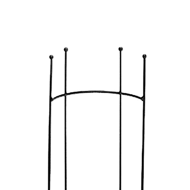 The 'Arboreal Sleeve' Semi-Round Arts & Crafts Garden Trellis | Panacea Products Black Steel Tree Trellis
