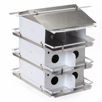 The 'Colony Condo' Purple Martin House | Birds Choice Coates Original 3-Floor 12-Room Aluminum Habitat