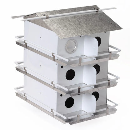 The 'Colony Condo' Purple Martin House | Birds Choice Coates Original 3-Floor 12-Room Aluminum Habitat