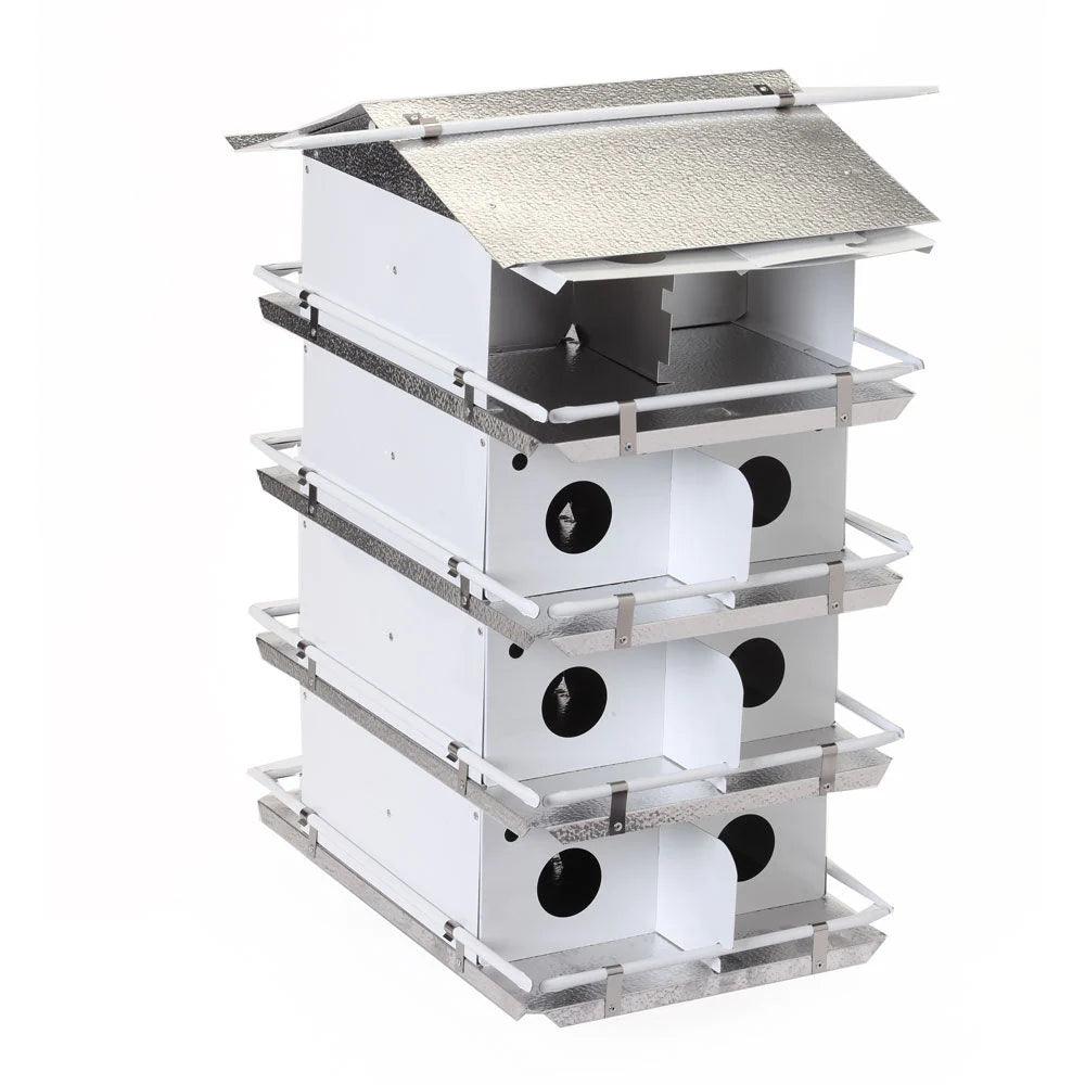 The 'Colony Condo' Purple Martin House | Birds Choice Coates Original 4-Floor 16-Room Aluminum Habitat
