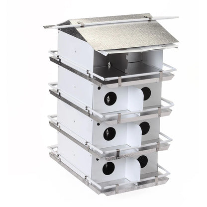 The 'Colony Condo' Purple Martin House | Birds Choice Coates Original 4-Floor 16-Room Aluminum Habitat
