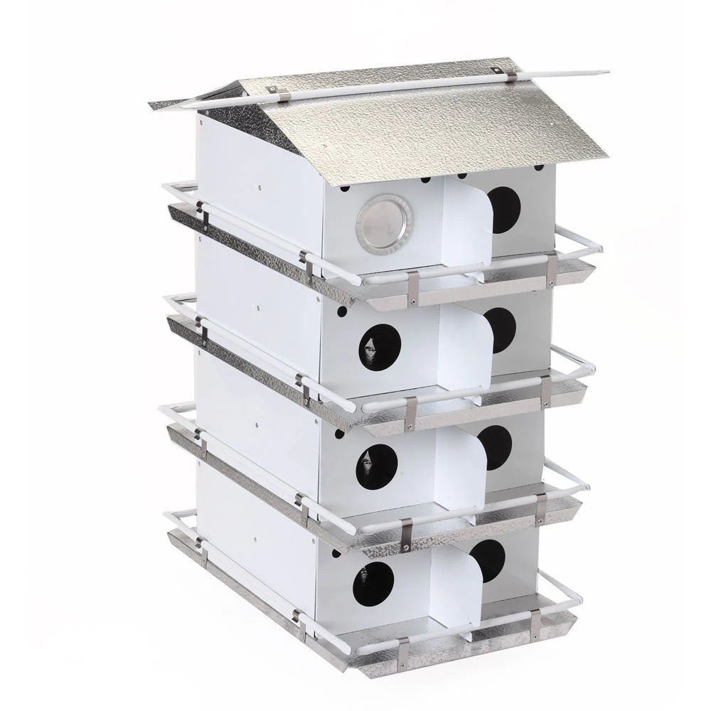 The 'Colony Condo' Purple Martin House | Birds Choice Coates Original 4-Floor 16-Room Aluminum Habitat