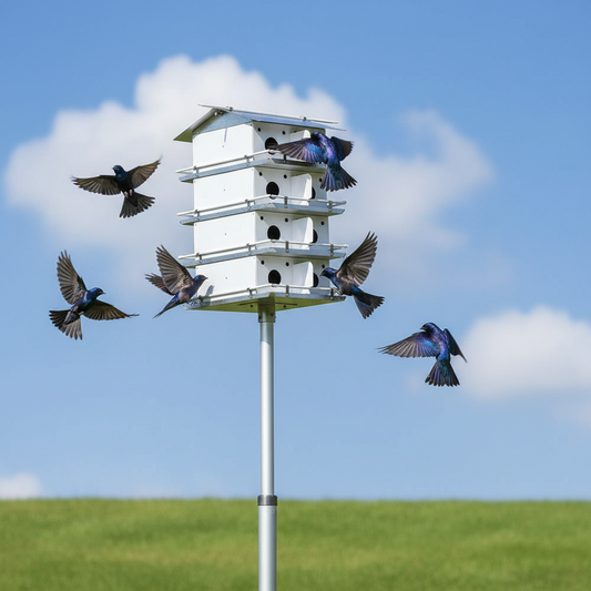 The 'Colony Condo' Purple Martin House | Birds Choice Coates Original 4-Floor 16-Room Aluminum Habitat
