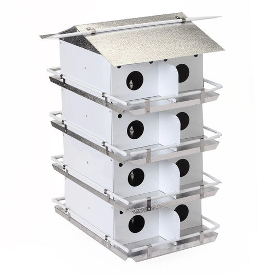 The 'Colony Condo' Purple Martin House | Birds Choice Coates Original 4-Floor 16-Room Aluminum Habitat