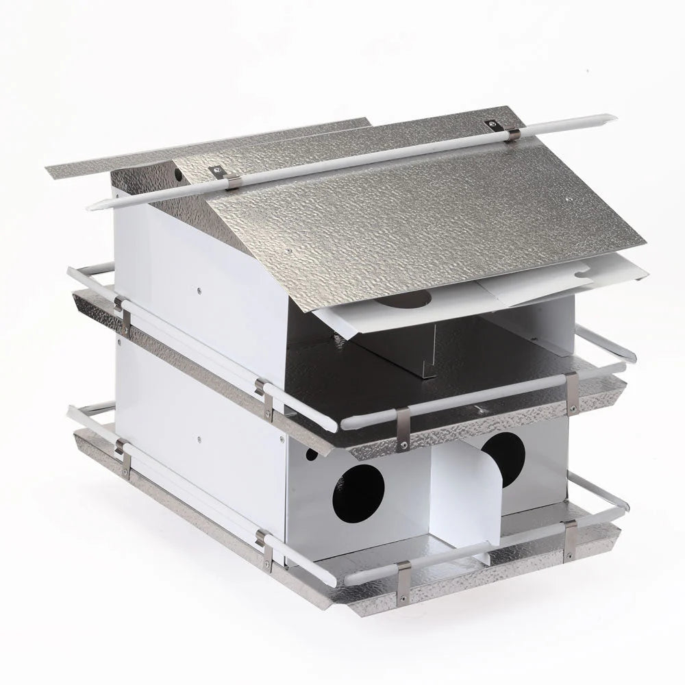 The 'Colony Condo' Purple Martin House | Birds Choice Coates Original 2-Floor 8-Room Aluminum Habitat