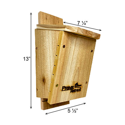 The "Heritage-Cedar" Junior Bat House Kit | Artisan Cedar Bat Box Habitat Project | Prime Retreat