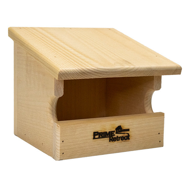 The "Providence-Open" Bird House | Robin / Phoebe Nesting Platform | Prime Retreat