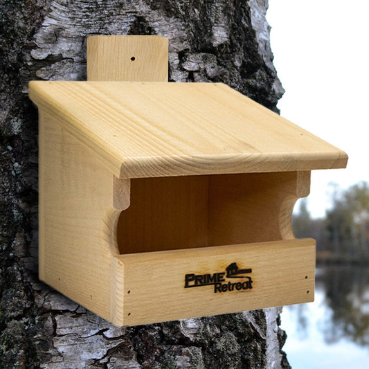The "Providence-Open" Bird House | Robin / Phoebe Nesting Platform | Prime Retreat