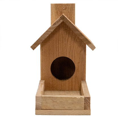 The 'Peanut Gallery' Cedar Squirrel Feeder | Prime Retreat Handmade USA Cedar Jar Squirrel Feeder