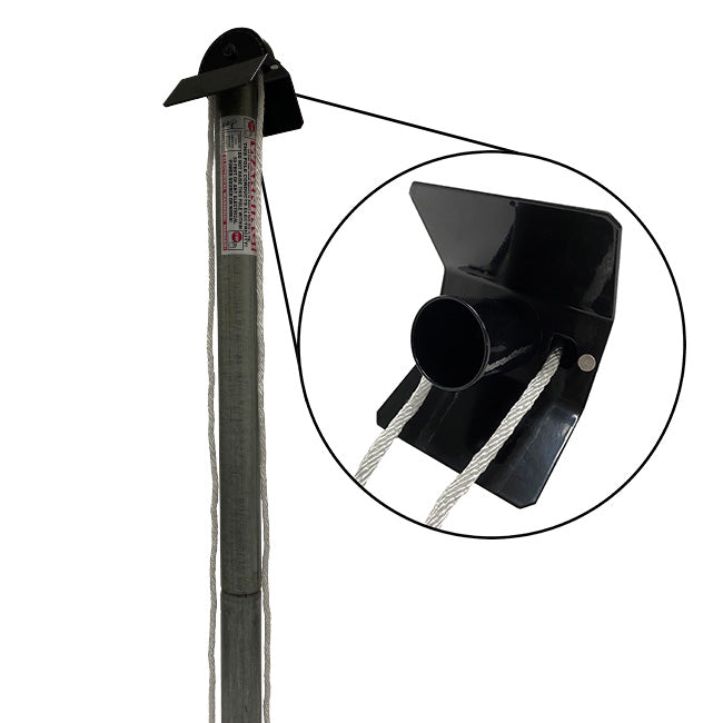 The 'Elevator' Martin House Pole | Prime Retreat Galvanized Steel Easy Pulley System with Ground Sleeve
