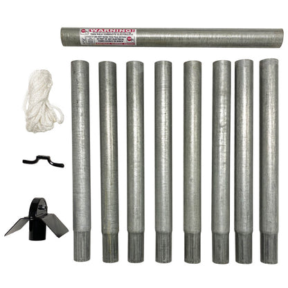 The 'Elevator' Martin House Pole | Prime Retreat Galvanized Steel Easy Pulley System with Ground Sleeve