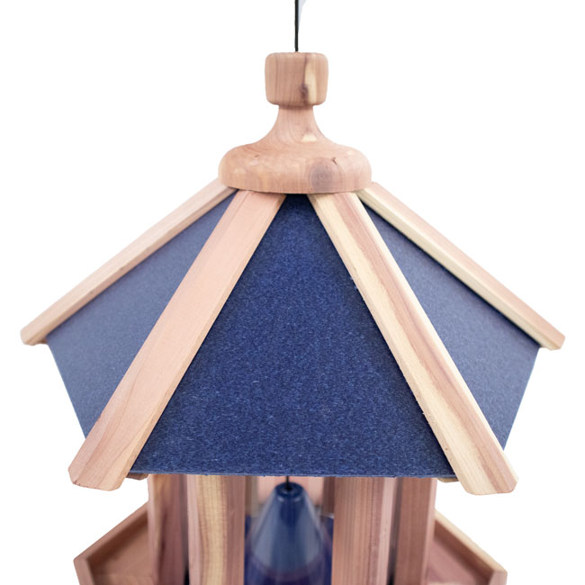 The 'Gazebo Galley' Bird Feeder | Prime Retreat Amish Cedar & Recycled Plastic Gazebo Bird Feeder