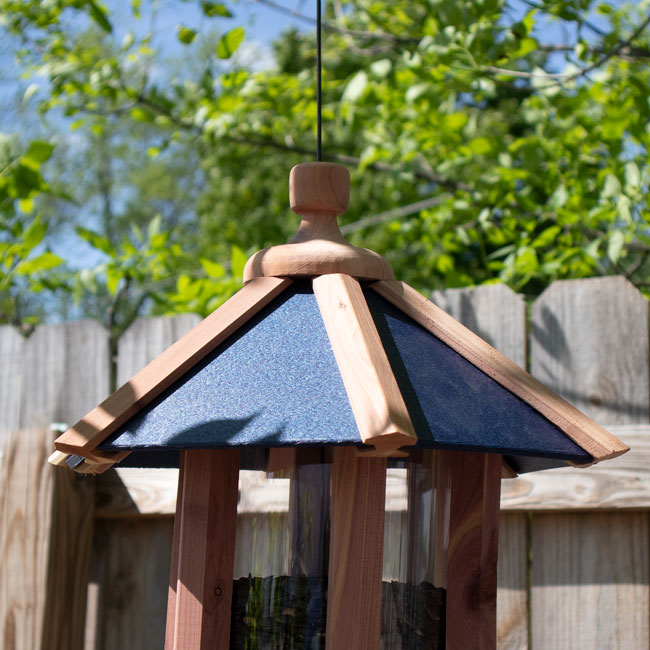 The 'Gazebo Galley' Bird Feeder | Prime Retreat Amish Cedar & Recycled Plastic Gazebo Bird Feeder