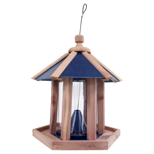 The 'Gazebo Galley' Bird Feeder | Prime Retreat Amish Cedar & Recycled Plastic Gazebo Bird Feeder