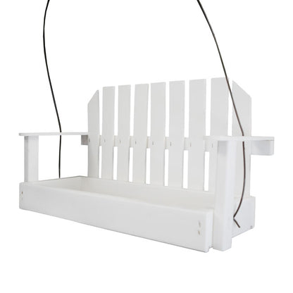 The 'Seeder Seater' Swing Seed Feeder | Prime Retreat Amish-Made Recycled Plastic Platform Feeder