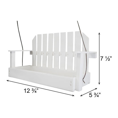The 'Seeder Seater' Swing Seed Feeder | Prime Retreat Amish-Made Recycled Plastic Platform Feeder