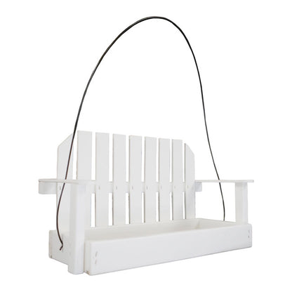 The 'Seeder Seater' Swing Seed Feeder | Prime Retreat Amish-Made Recycled Plastic Platform Feeder