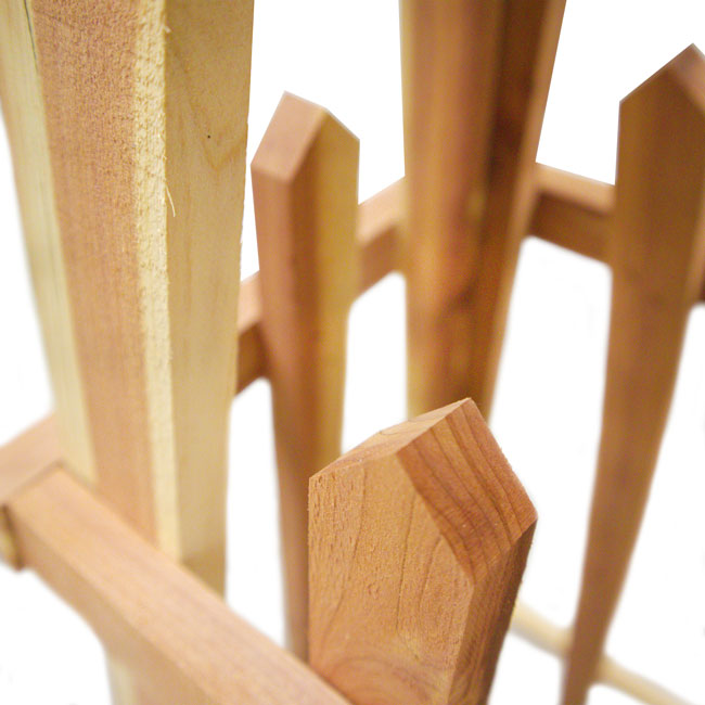 The "Cedar Staple" Pyramid Obelisk | 72" Amish Handcrafted Red Cedar Garden Trellis | Prime Retreat