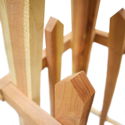 The "Cedar Staple" Pyramid Obelisk | 72" Amish Handcrafted Red Cedar Garden Trellis | Prime Retreat