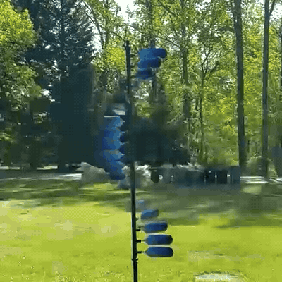 The “Lake Michigan Wave” Spiral Wind Spinner