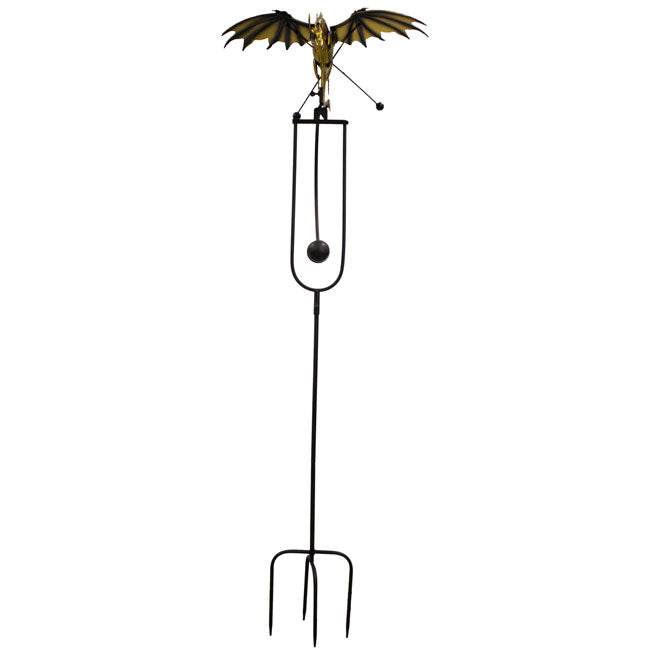 The Aurelian Drake Equilibrium Stanchion | 52" Kinetic Dragon Rocker with Flapping Wings | Red Carpet Studios