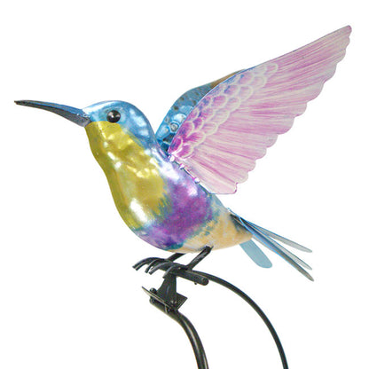 The Woodnymph Equilibrium Stanchion | 43" Kinetic Hummingbird Rocker Stake | Regal Art & Gift