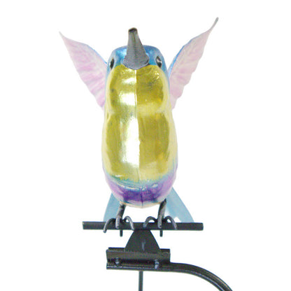 The Woodnymph Equilibrium Stanchion | 43" Kinetic Hummingbird Rocker Stake | Regal Art & Gift
