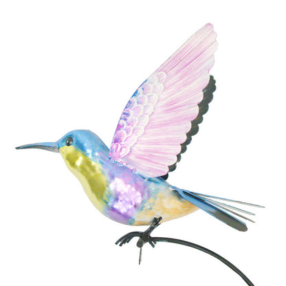 The Woodnymph Equilibrium Stanchion | 43" Kinetic Hummingbird Rocker Stake | Regal Art & Gift