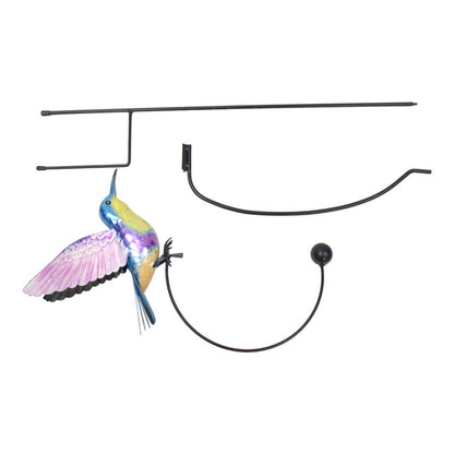 The Woodnymph Equilibrium Stanchion | 43" Kinetic Hummingbird Rocker Stake | Regal Art & Gift