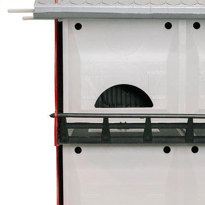 The 'Countryside Condo' Purple Martin House | S&K 16-Room Starling-Resistant Barn-Style Pole-Mount Habitat