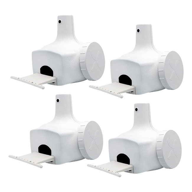 The 'Penthouse' Purple Martin Gourds | S&K Bo Plus Combo SREH 4-Pack USA-Made Colony Gourds