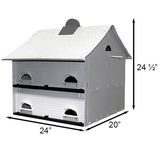 The 'Grand Haven' Purple Martin House | S&K Heavenly Haven 10-Room Starling-Resistant Pole-Mount Habitat