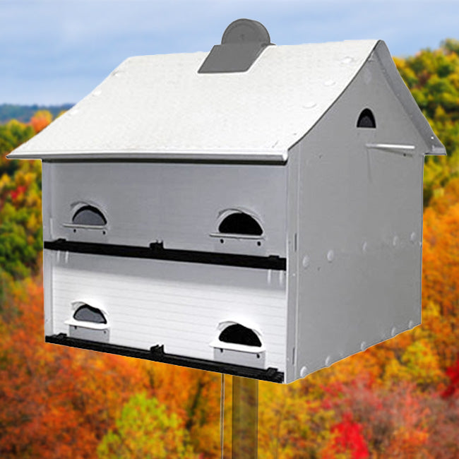 The 'Grand Haven' Purple Martin House | S&K Heavenly Haven 10-Room Starling-Resistant Pole-Mount Habitat
