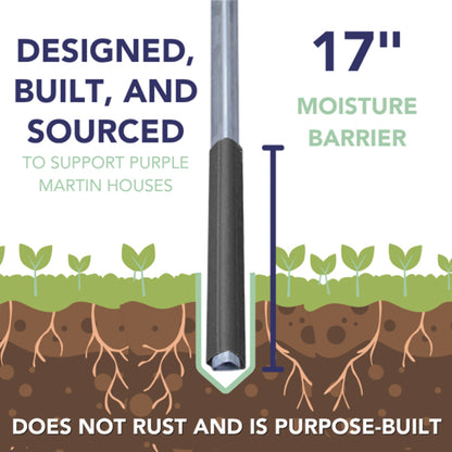 The 'Settlers Package' Purple Martin Starter Kit | BestNest 6-Gourd Colony System with Tri-Pole, Bracket & Decoys