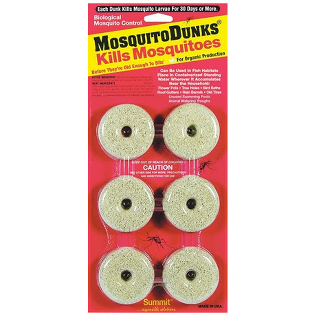 The 'Doom Dunks' Mosquito Larvicide | Summit Slow-Release Bti Dunks 24-Pack (4 x 6-Count)