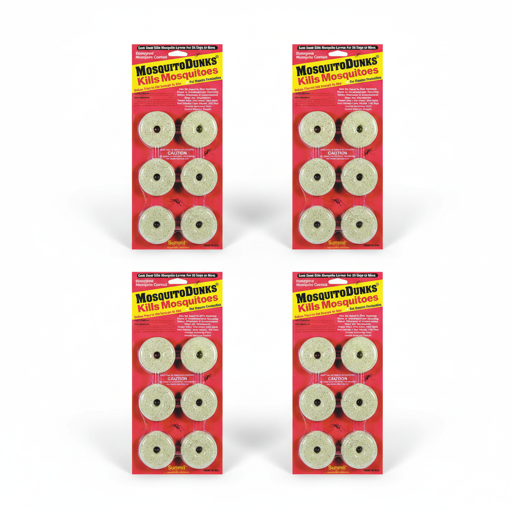 The 'Doom Dunks' Mosquito Larvicide | Summit Slow-Release Bti Dunks 24-Pack (4 x 6-Count)