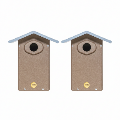 The "Twin-Home" Ultimate Bluebird House | 2-Pack Nesting Box with Predator Guard | Birds Choice