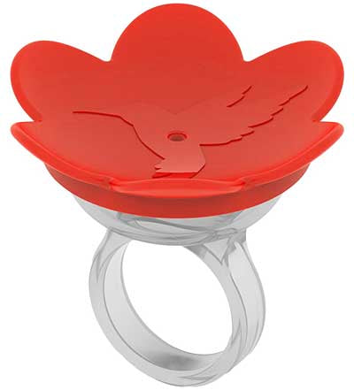 The "Aura" Kinetic Hand-Feeding HummerRing Hummingbird Feeder | 4 Colors | Proximity-Acclimation Training Vessel | Songbird Essentials