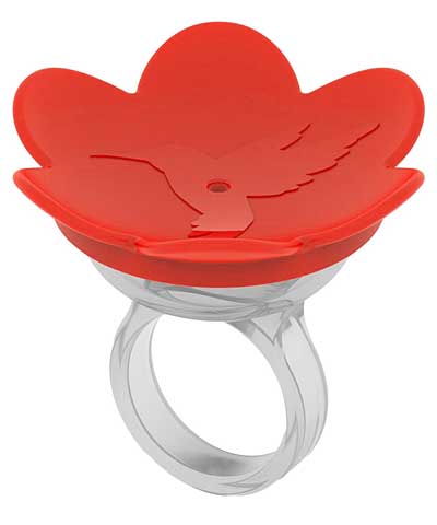 The "Aura" Kinetic Hand-Feeding HummerRing Hummingbird Feeder | 4 Colors | Proximity-Acclimation Training Vessel | Songbird Essentials