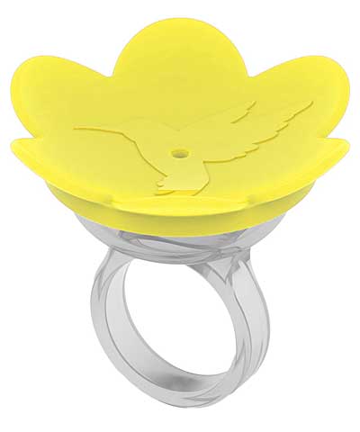 The "Aura" Kinetic Hand-Feeding HummerRing Hummingbird Feeder | 4 Colors | Proximity-Acclimation Training Vessel | Songbird Essentials
