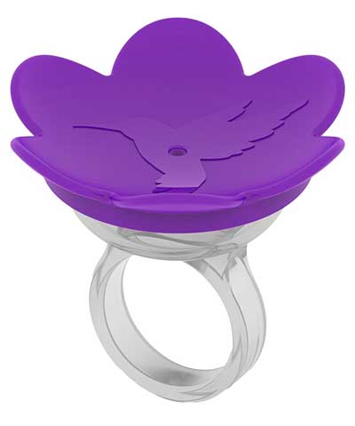 The "Aura" Kinetic Hand-Feeding HummerRing Hummingbird Feeder | 4 Colors | Proximity-Acclimation Training Vessel | Songbird Essentials