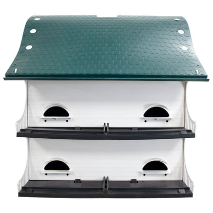 The 'Prairie Lodge' Purple Martin House | S&K American Barn 12-Room Starling-Resistant Pole-Mount Habitat