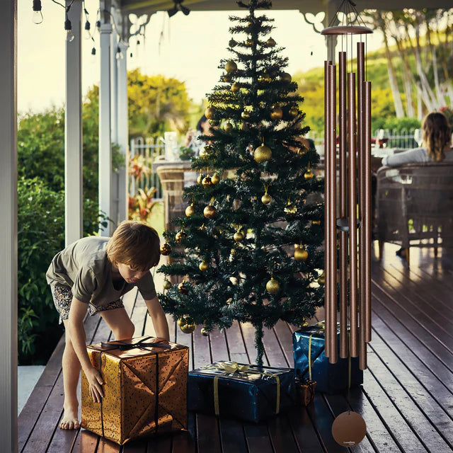 The 'Harmonic Choir' 74" High-Clarity Corinthian Bells | 6-Foot Steel Wind Chime