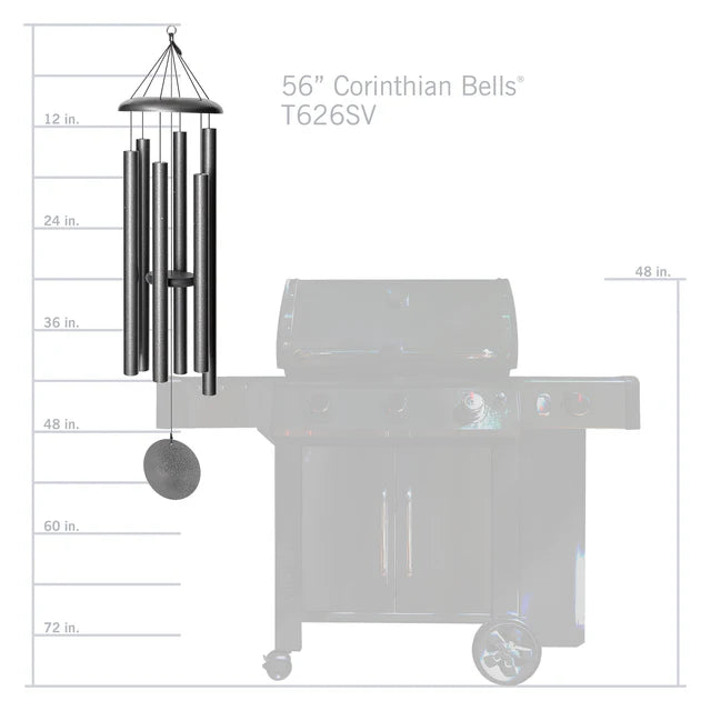 The Harmonic Choir | 56" Corinthian Bells Deep Contra-Bass Wind Chime - Scale of G | Wind River