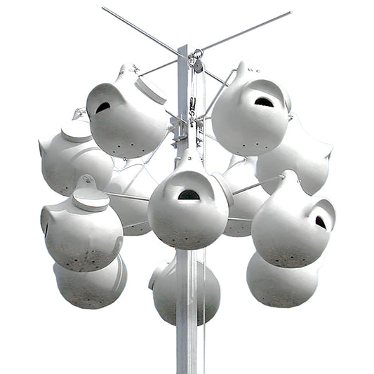 The 'Grove' Purple Martin Gourd Rack | Troyer's Birds' Paradise Deluxe 12-Gourd SuperGourd Colony System